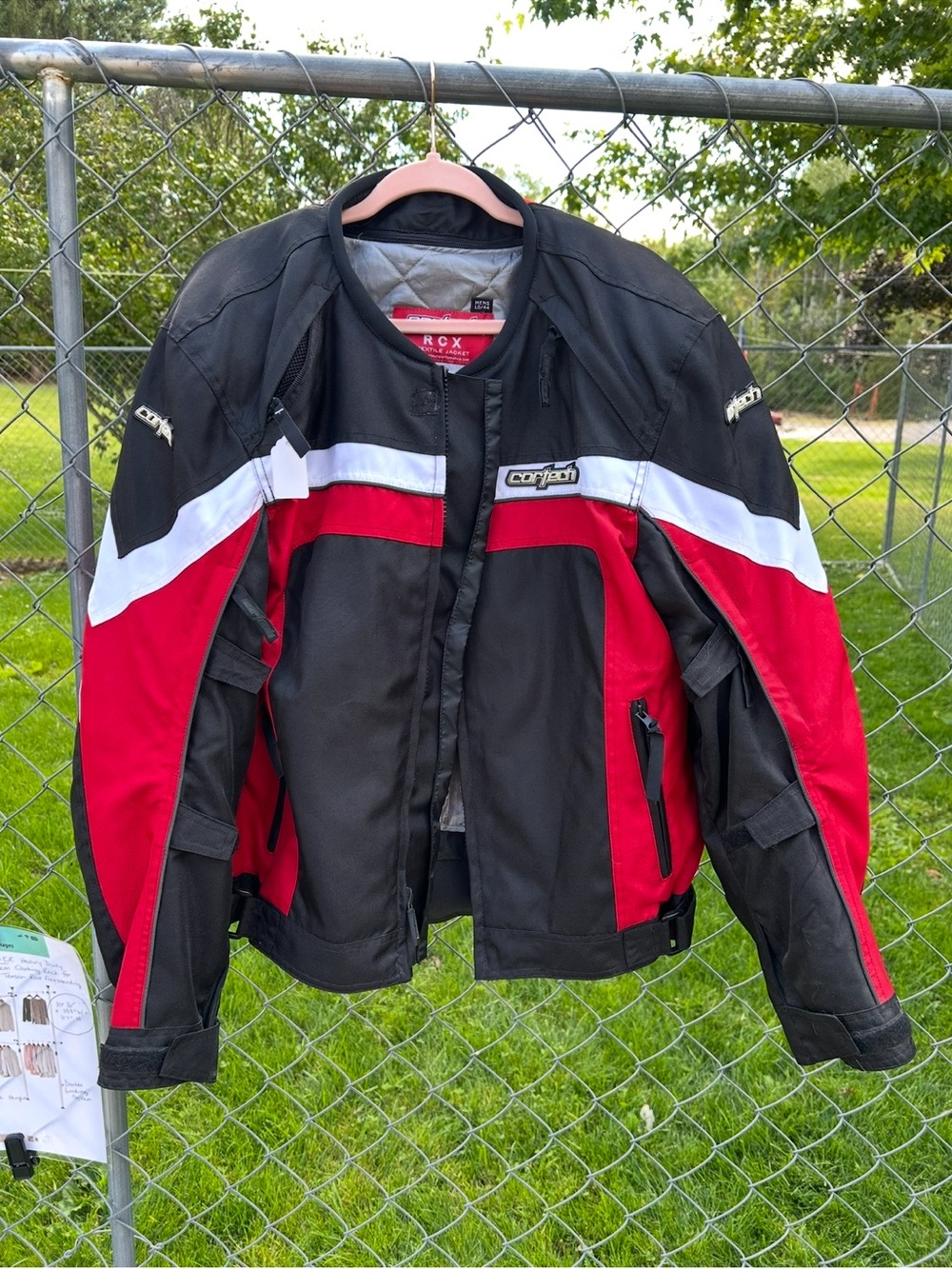 Cortech Men’s Red and Black Performance Motorcycle Jacket
